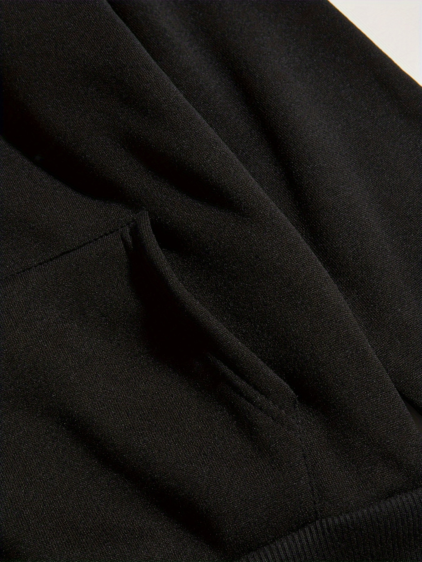 Men's Oversize Hoodie With Kangaroo Pocket In Black | Martin Valen