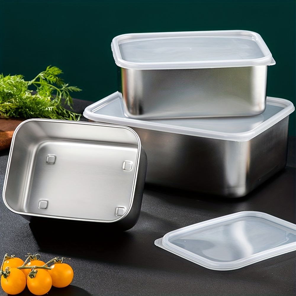 Stainless Steel Airtight Rectangular Storage Container 7 L - for