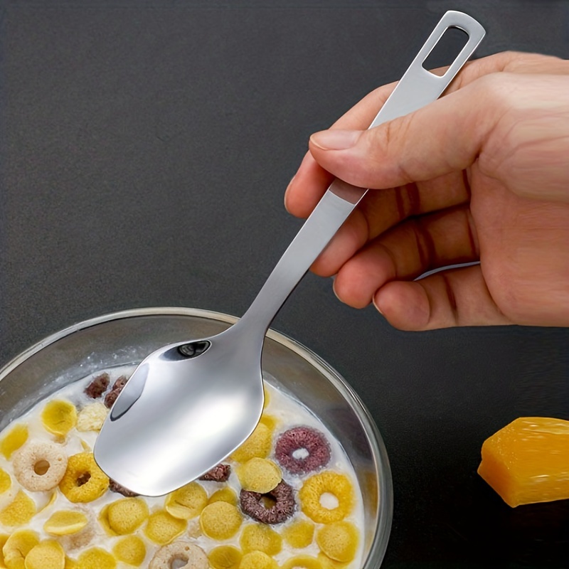 stainless steel outdoor travel hollow knife   set home western food pasta   tableware portable for outdoor mountaineering and camping travel Product details 8