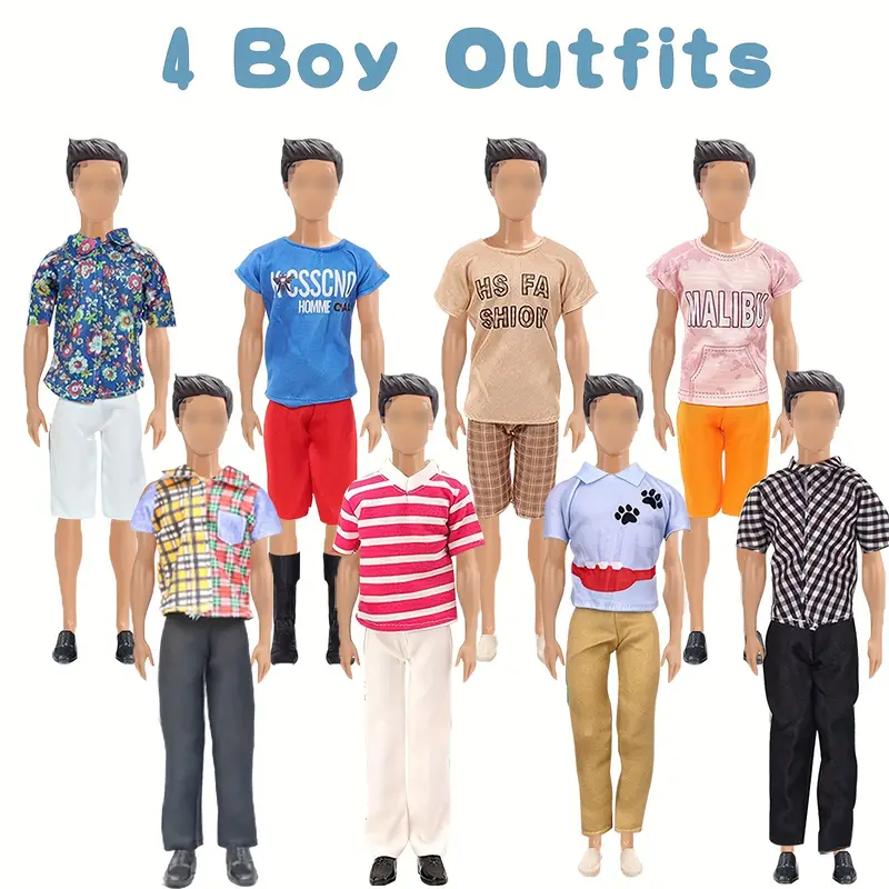 Doll Clothes Accessories Ken Doll Girl Doll Include 7 Boy - Temu
