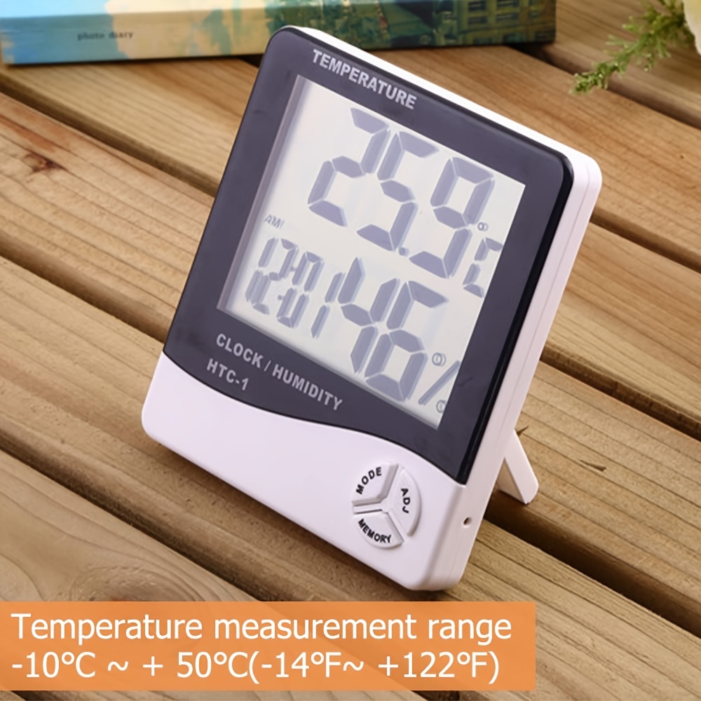 HTC-1 Digital LCD Indoor Hygrometer Room Thermometer Desktop Wall Mounted  Meter