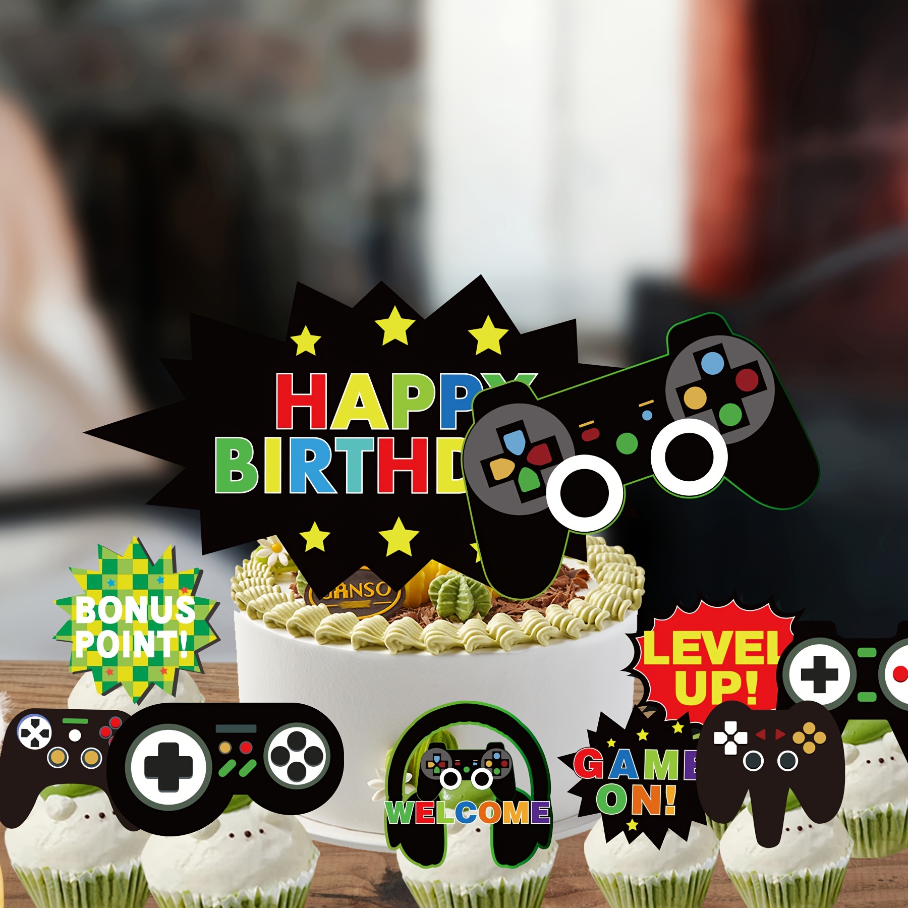 Birthday Video Game Cake Topper, Video Game Theme Party Cake Decoration,  Level 13 Unlocked Cake Topper For Kids, Cake Decor Supplies, Baking Decor  Supplies, Party Decor Supplies - Temu Australia