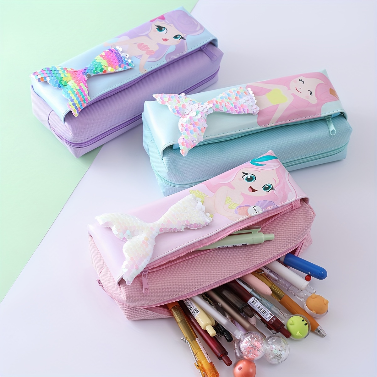 Pencil Pouch, Small Pencil Cases, Aesthetic Pen Case Organizer With Zipper,  Portable Pencil Bag Makeup Bag, Cute Stationary Bag For Teens Girls Women  School Adults - Temu