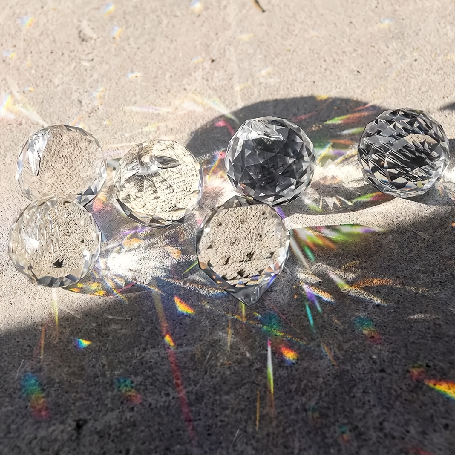 Boule attrape-soleil en cristal, 1 pièce, pendentifs prismes en
