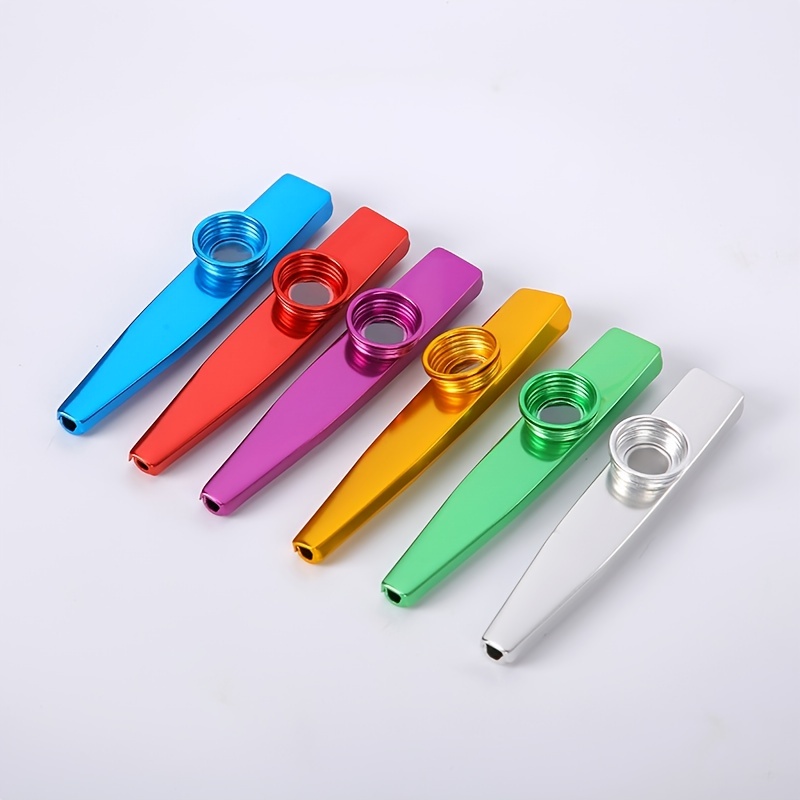 Kazoo Silver Aluminum Alloy with Five Membrane Flute Diaphragm Mouth Kazoos  Musical Instruments - Yahoo Shopping