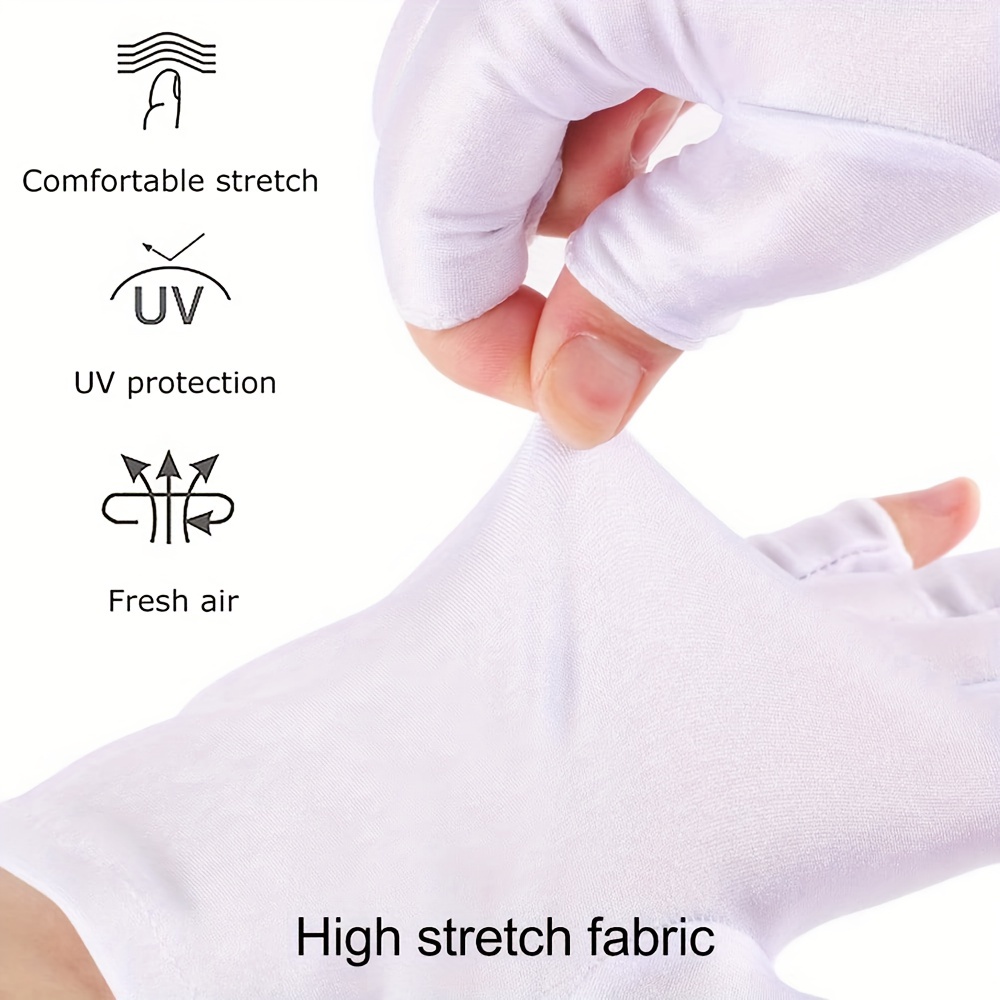 Gants pour Ongles,Gants Anti-UV,Gants de Protection pour Manucure