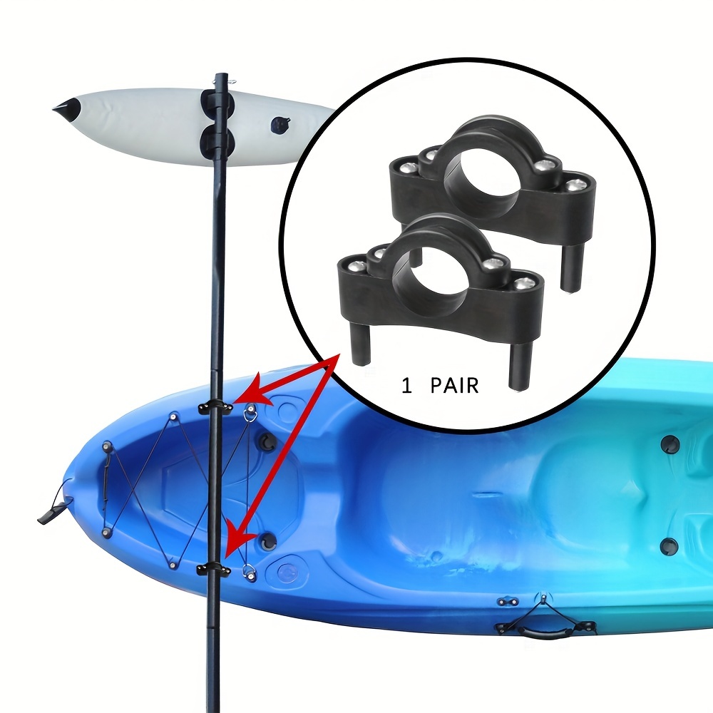 1 Pair Nylon Kayak Pole Bracket Holder Kit Outrigger Stabilizer Float Clip  Canoe Mirage Fishing Boat