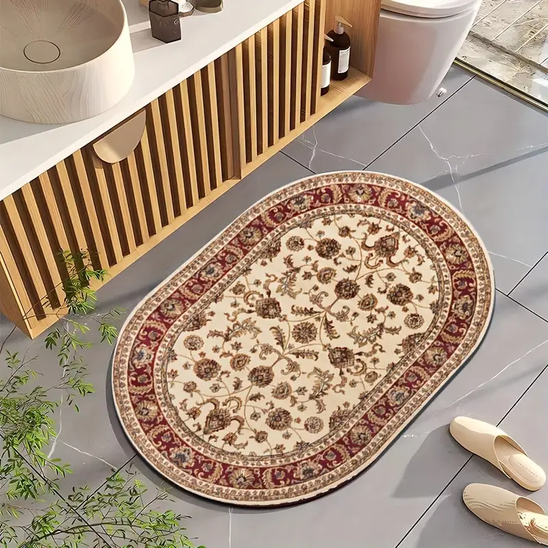 Vipanth Exports Tappeto ovale in cotone intrecciato a mano per casa, cucina,  corridoio, soggiorno, disponibile anche nelle dimensioni personalizzate  (150 x 210 cm (5 x 7 piedi) ovale) : : Casa e cucina
