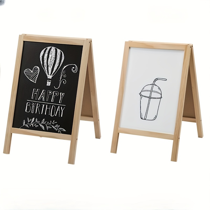 Black And White Double sided Wooden Drawing Board - Temu