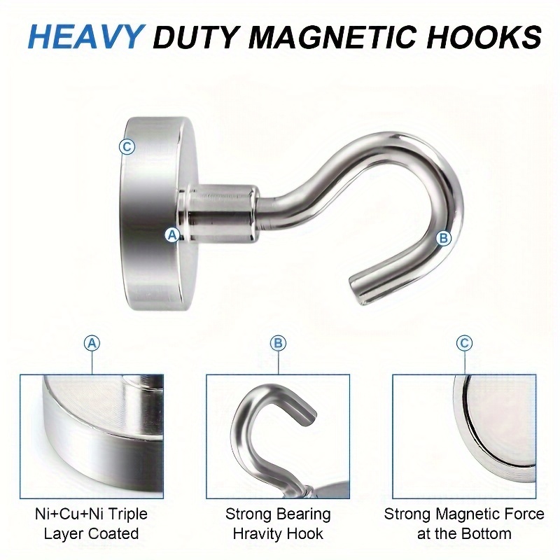Strong Magnetic Hooks Heavy Duty No punch Hanging Magnetic - Temu