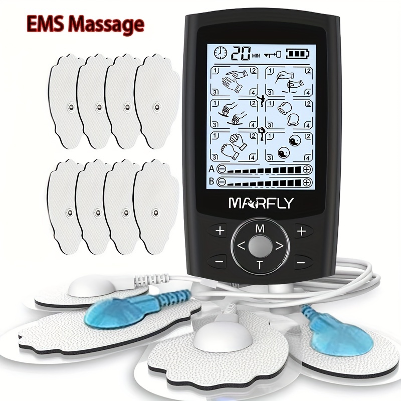 TENS Unit Muscle Stimulator Electric Shock Therapy Massager Back Pain  Relief