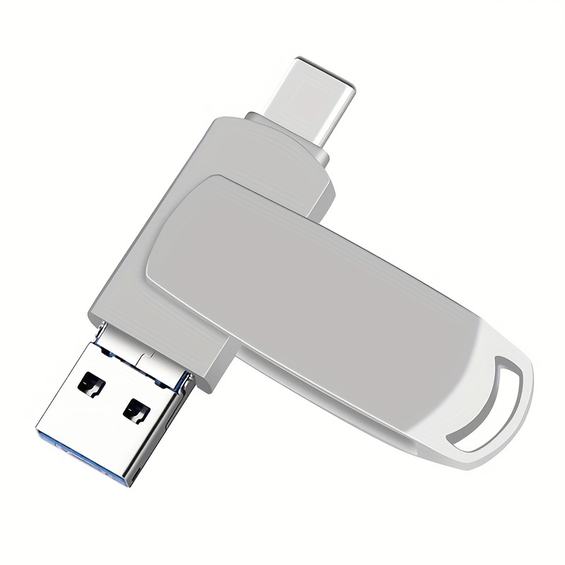 Clé USB 3.0 128Go 3-en-1 Mémoire Stick pour Téléphones Android,  BorlterClamp OTG USB 3.0 Flash Drive avec 3 Ports (USB C/microUSB/USB-A)  pour PC