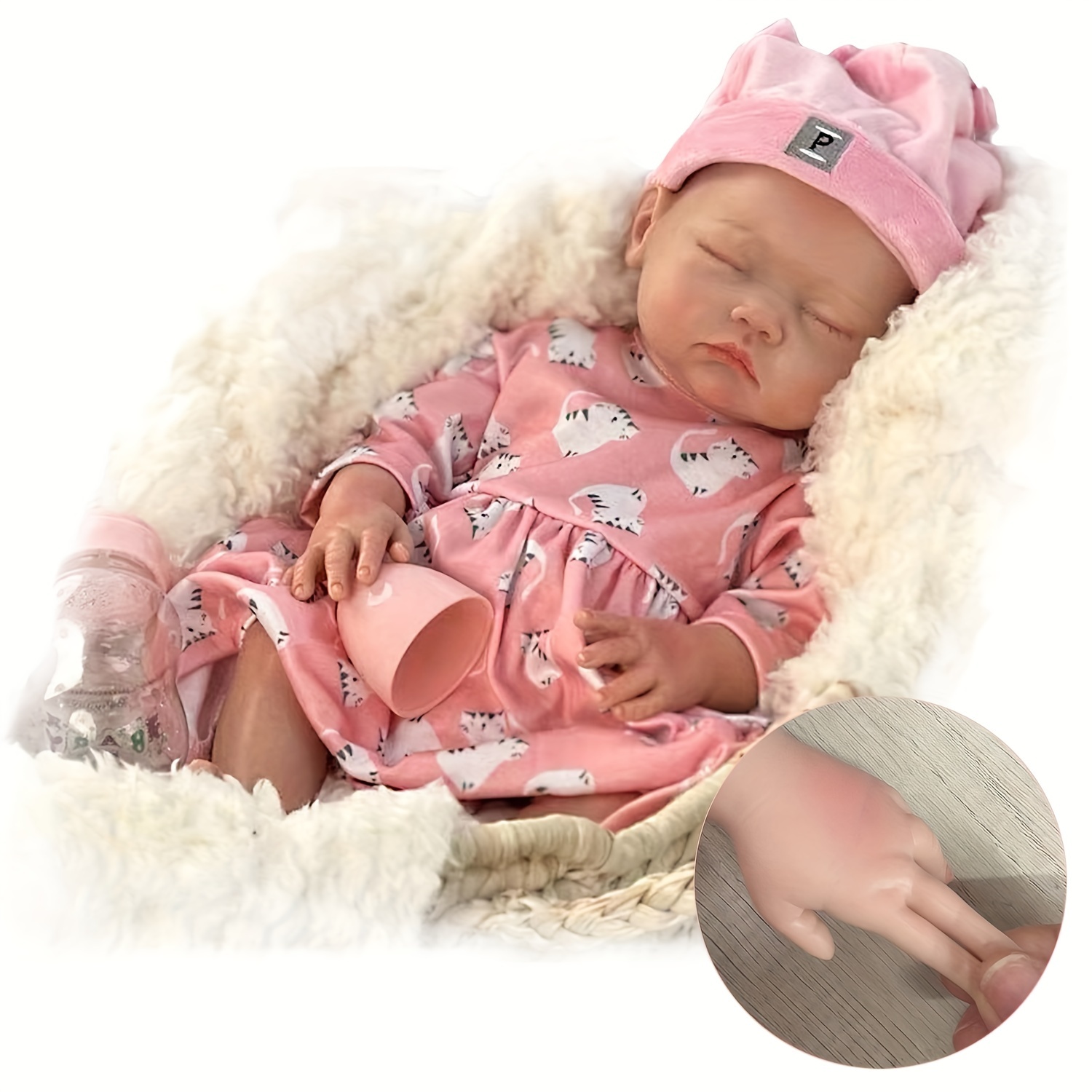 Sleeping Girl Silicone Reborn Dolls Full Body Soft Solid - Temu Canada