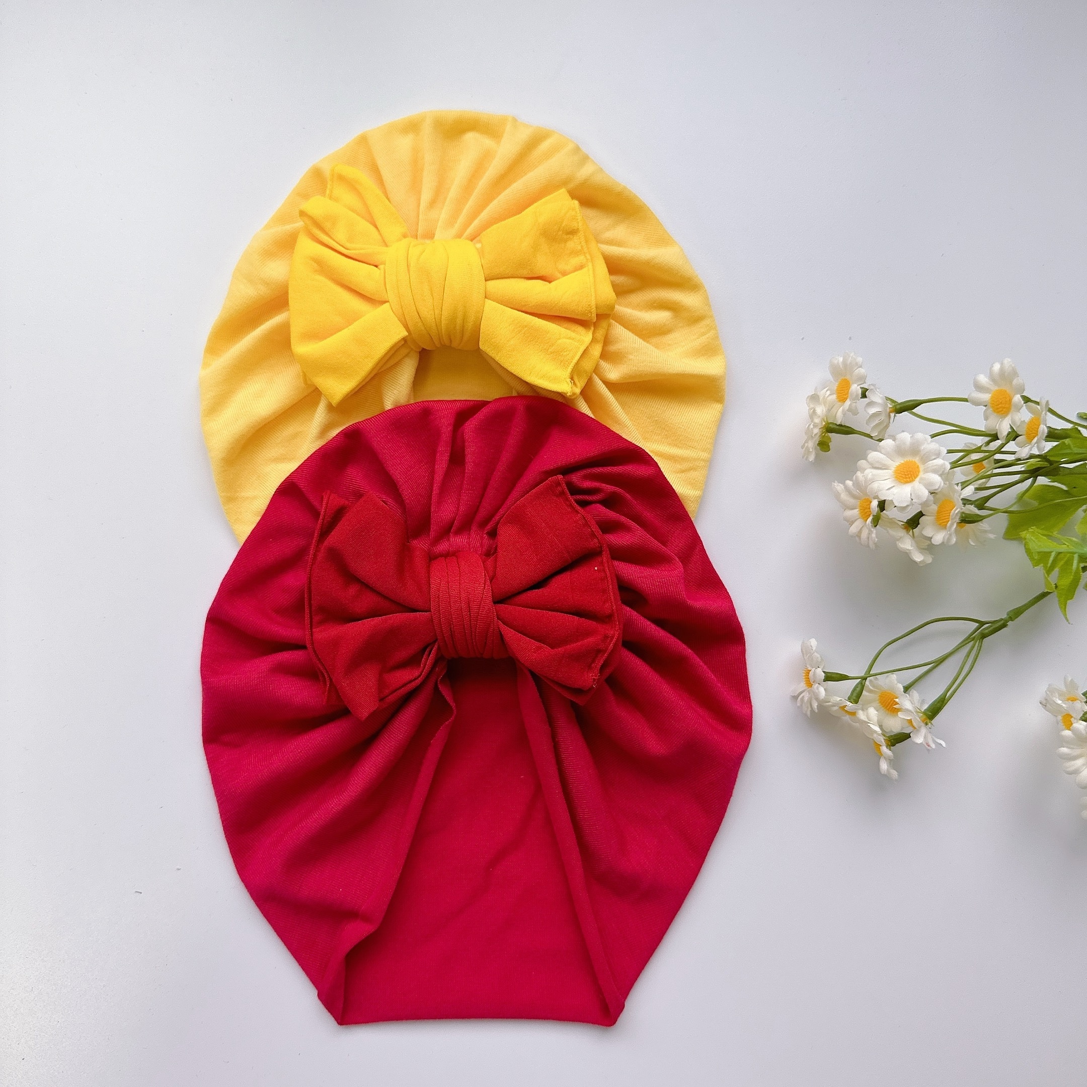 1 Pieza De Turbante Suave Elástico De Color Sólido Para Niña - Temu