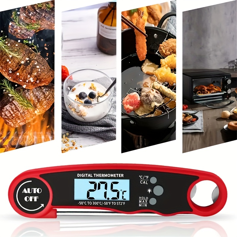 Meat Food Candy Thermometer, Probe Instant Read Thermometer, Digital  Cooking Kitchen BBQ Grill Thermometer With Long Probe for Liquids Pork Milk