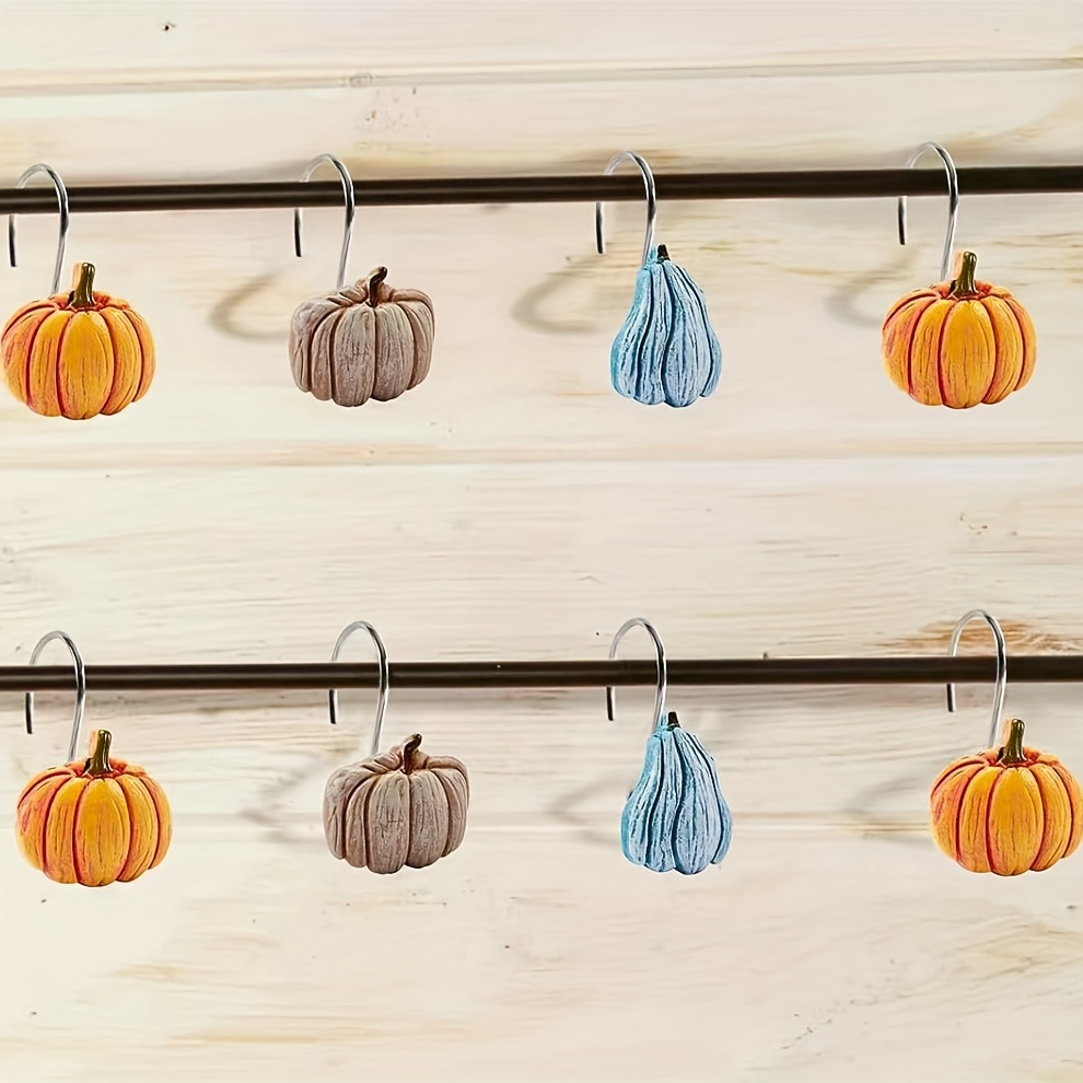 Pumpkin Shower Curtain - Temu