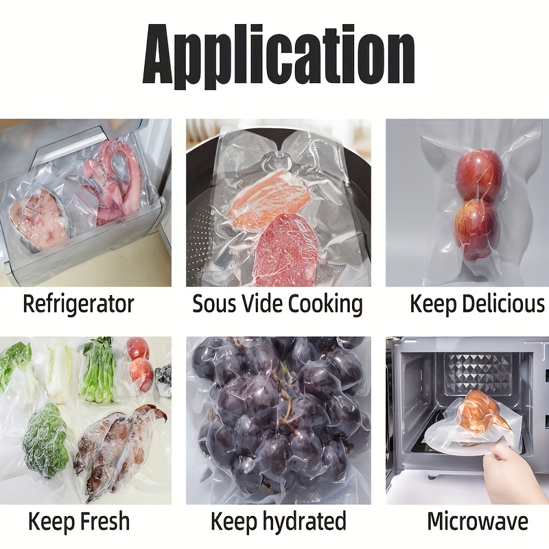 Vacuum Sealer Bags,for Food Saver, Seal A Meal. Bpa Free, Great For Vac  Storage, Meal Prep Or Sous Vide - Temu
