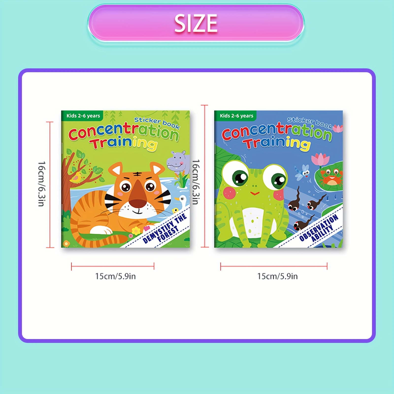 10 Sets de Libros de Pegatinas para Niños de 2-4 Años, Libros de  Actividades, Regalos de Cumpleaños, Libros de Enseñanza para Niños, Libro  de Educació