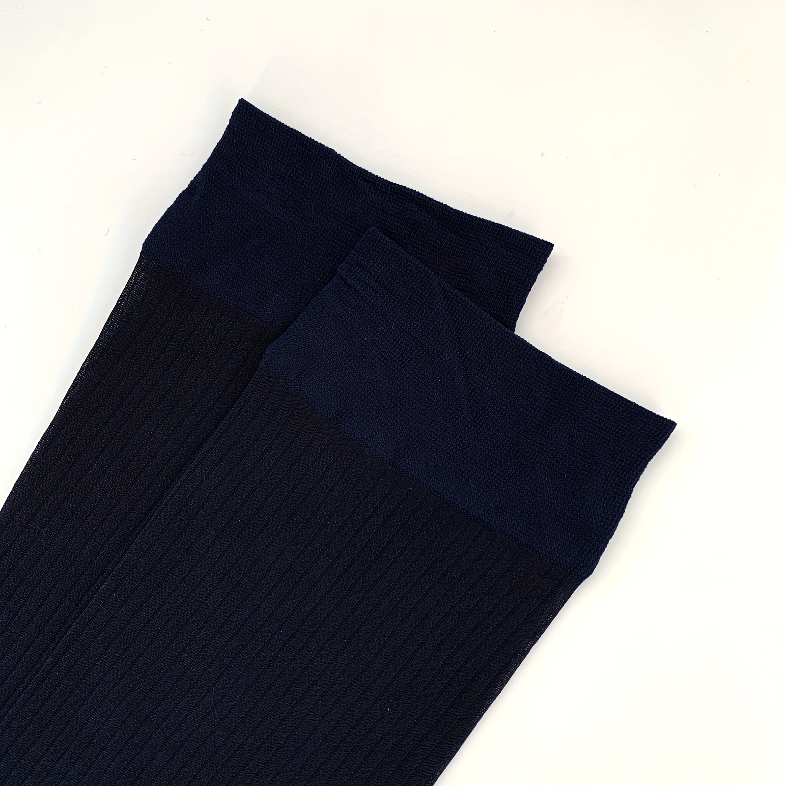 Men's Suit Socks Silk Stockings Breathable Male Sheer Formal - Temu