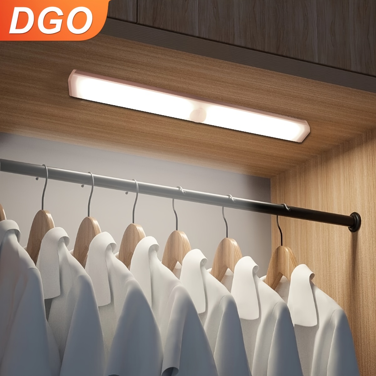 Luces LED con sensor de movimiento para debajo del gabinete, luz de armario  recargable por USB, 3 modos de luz, luz de colina de atenuación continua