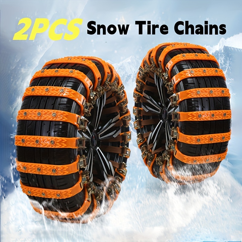 Acheter Chaînes à neige pour pneus de voiture, roues d'automobile d'hiver,  attaches pour pneus de boue et de glace, ceintures antidérapantes,  accessoires de conduite sûre d'urgence