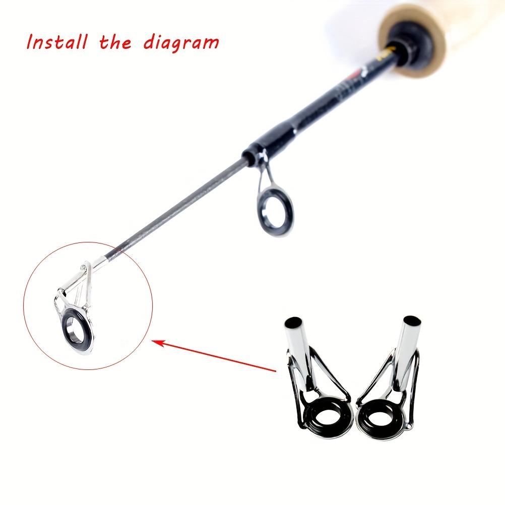 Durable Stainless Steel Fishing Rod Guides Smooth Casting - Temu