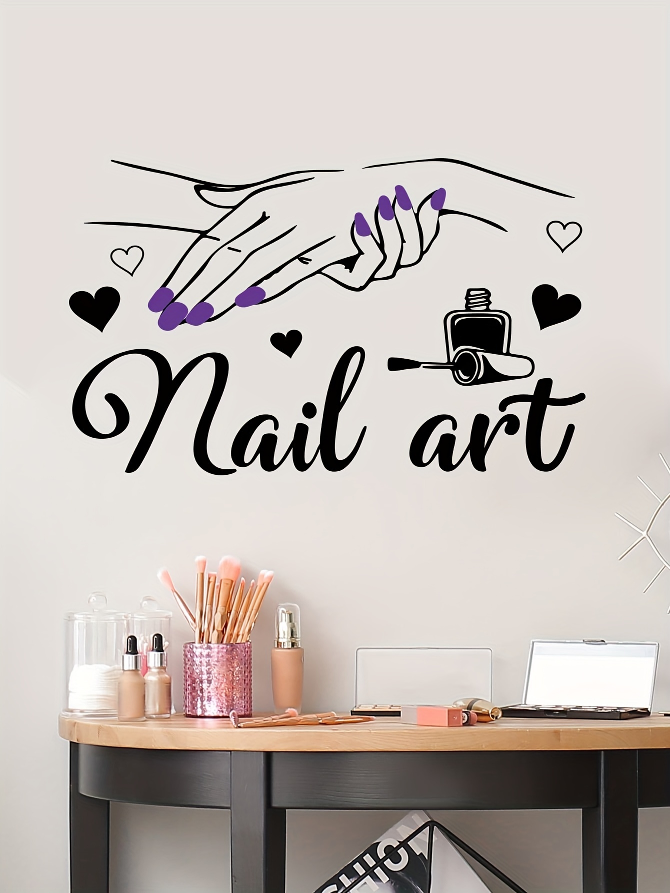 Creative Plane Wall Sticker Wallpaper Poster Art Decals Nail Salon