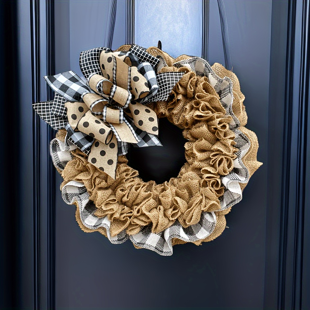 Burlap Wreath - Temu Canada