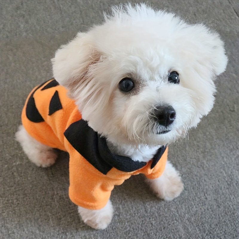 Halloween Pet Dog Costume Clothes Funny Skull Ghost Vest Scary Cosplay Cat  Dress