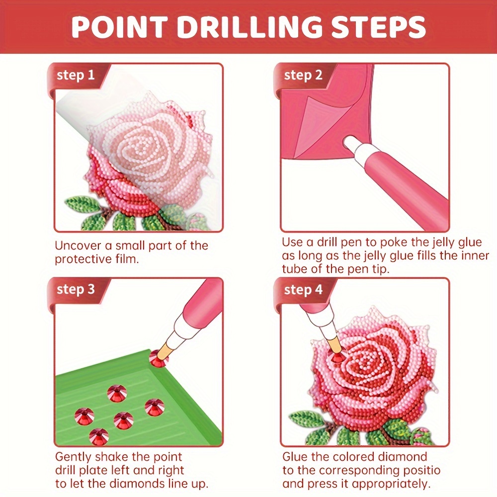 Diy Greeting Cards Diamond Painting Kits For Adults Flower - Temu