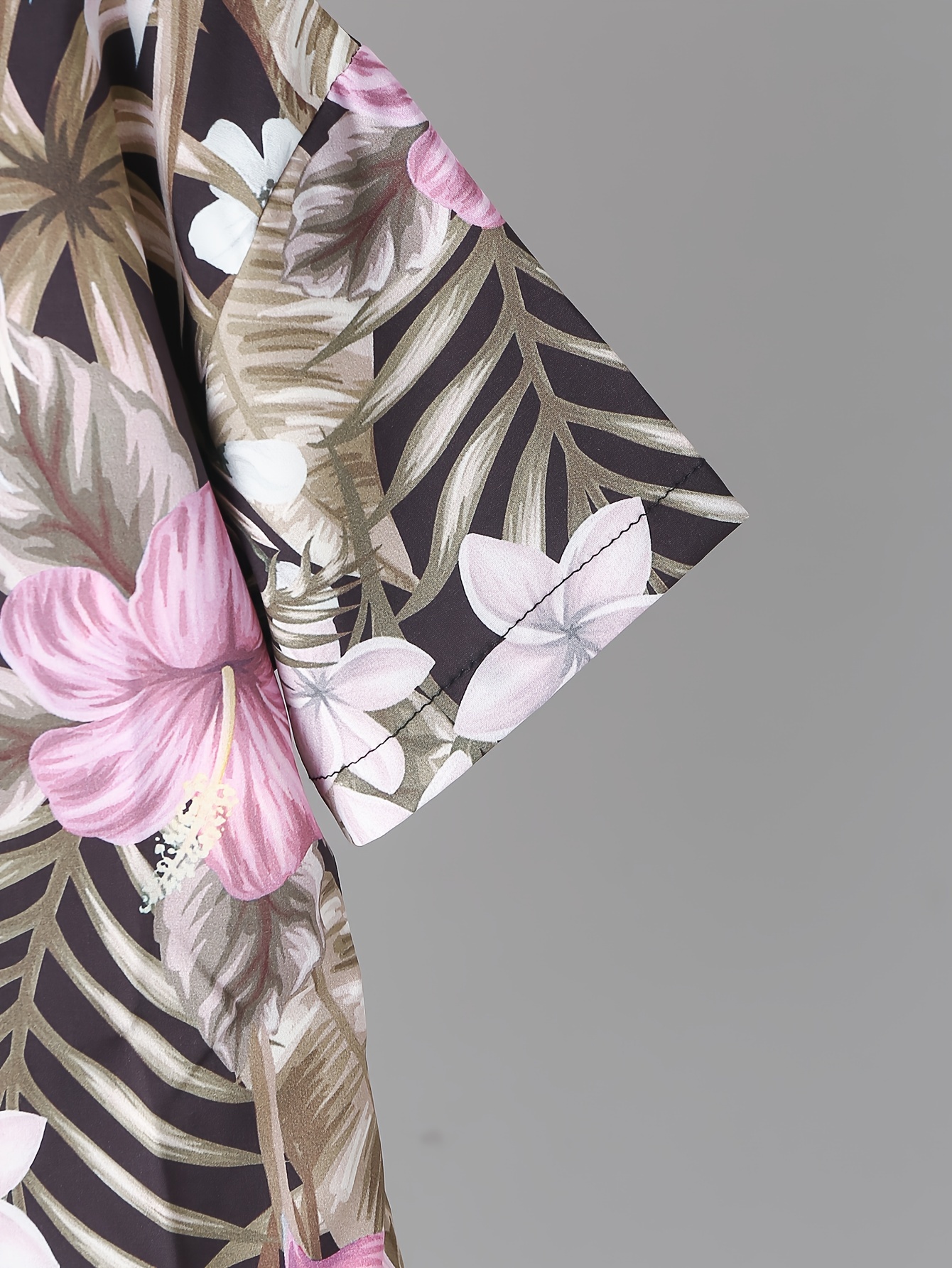Hawaii Floral And Leaf Full Graphic Print Boys Top