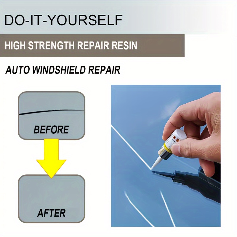 Windshield Crack Repair Kit Glass Scratch Repair Kit Crack Restore Tool Windshield  Repair Liquid For Car