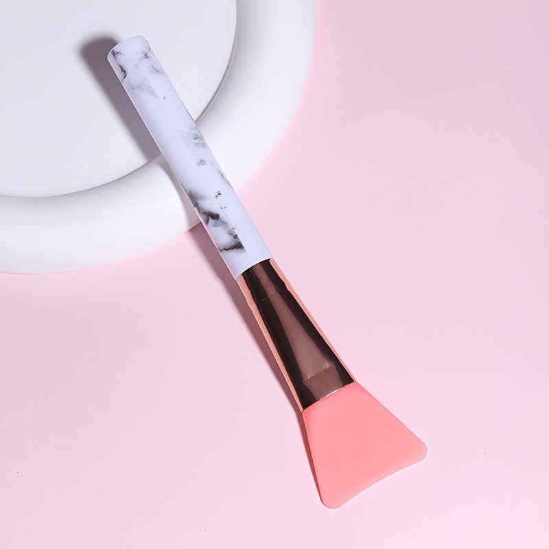 TEMU 1pcs Face Mask Applicators, Flexible Facial Mud Masks Applicator, Hairless Moisturizers Tools, Soft Facial Brushes For Mud, Clay, Charcoal