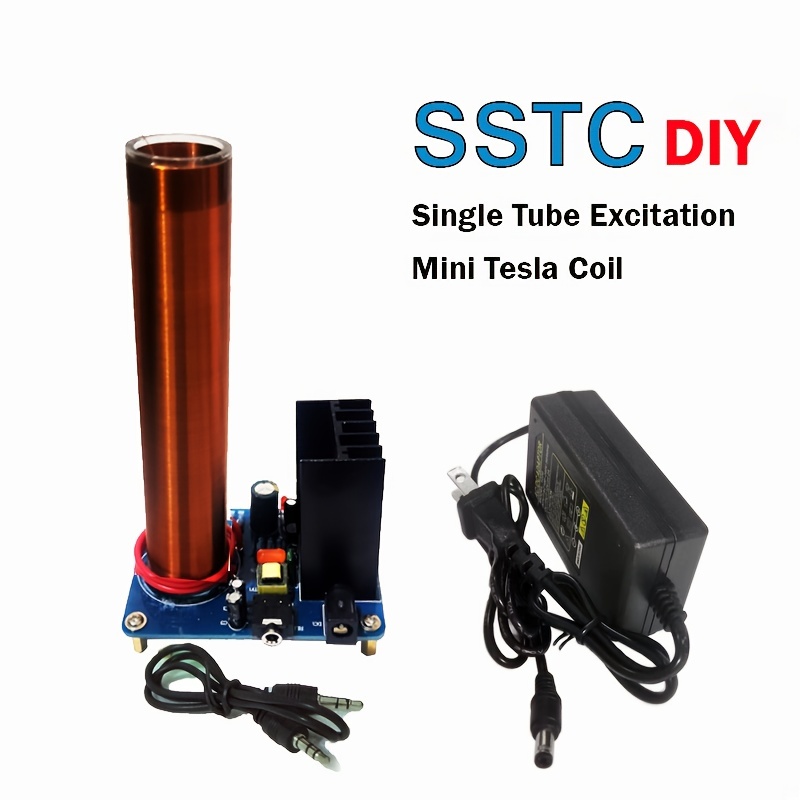 Mini Tesla-Spule Square Wave Solid Music Tesla Coil Audio Physik Lightning  Model