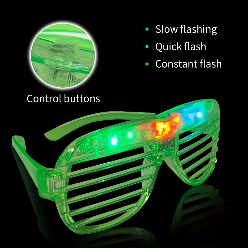 Kryc 10pcs ilumina las gafas con 20 palos luminosos, las gafas Led