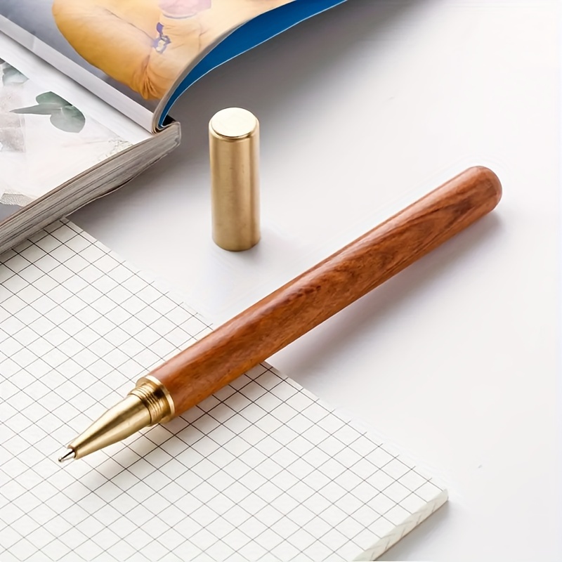 Gel Pen Wooden Simple Neutral Pen Stationery Supplies - Temu Australia