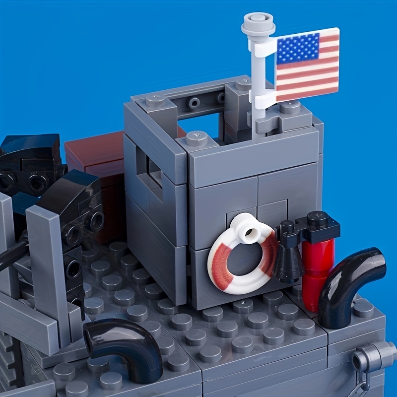 Landing Ship Building Block Toy Small Particle Military Model