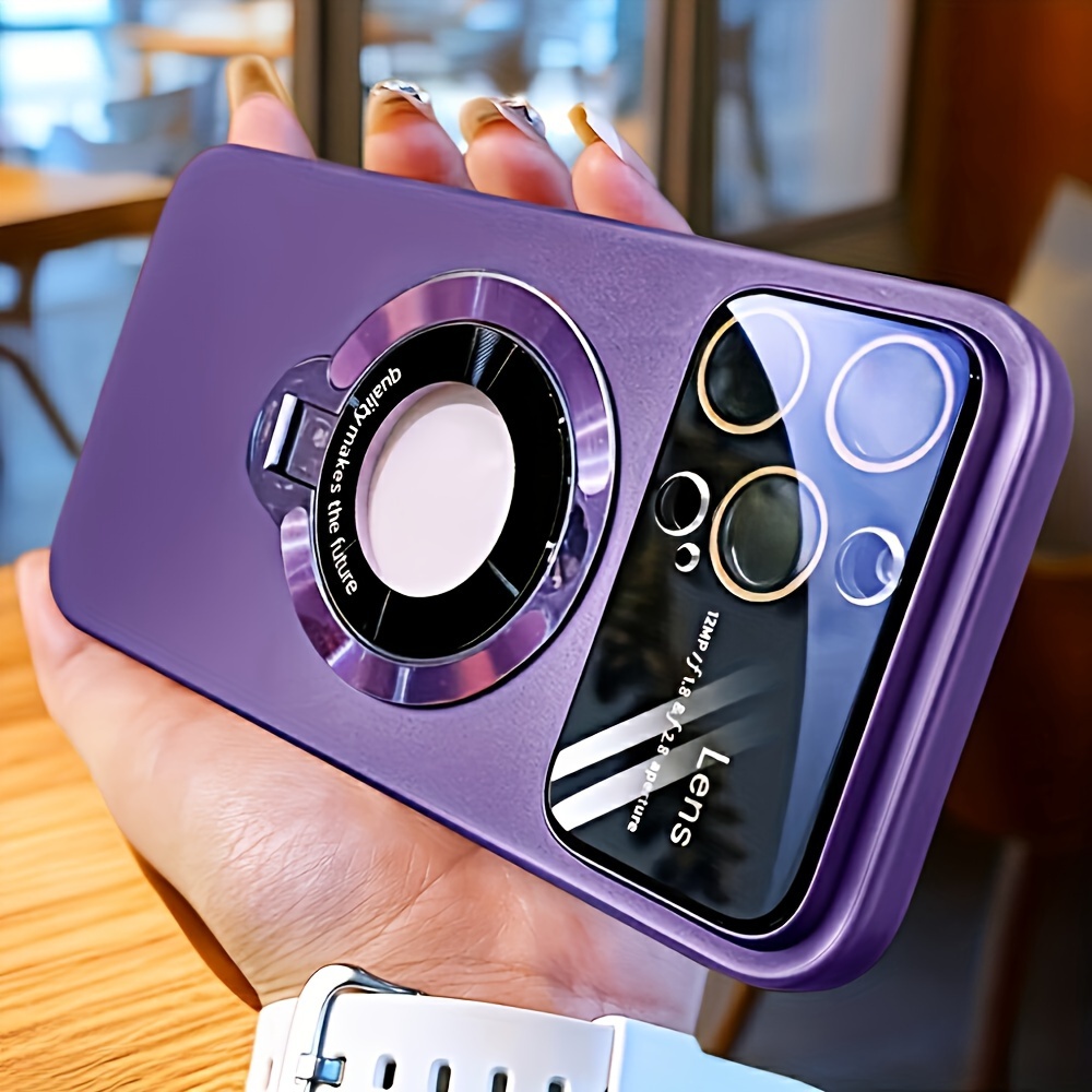 Case Iphone 15 Pro Max Plus Funda Luxury Faux Leather Flip - Temu