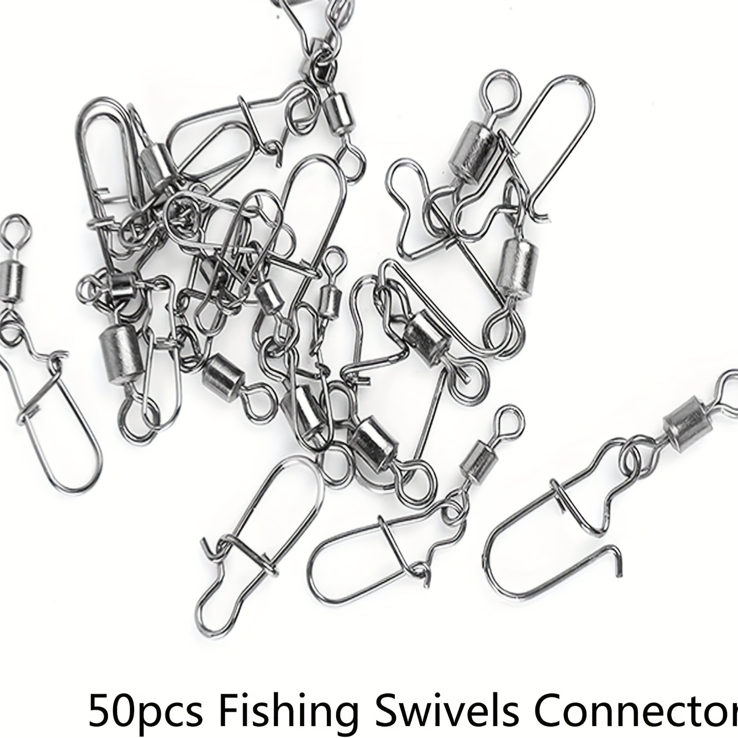 Stainless Steel Barrel Snap Swivels Strong Durable Fishing - Temu