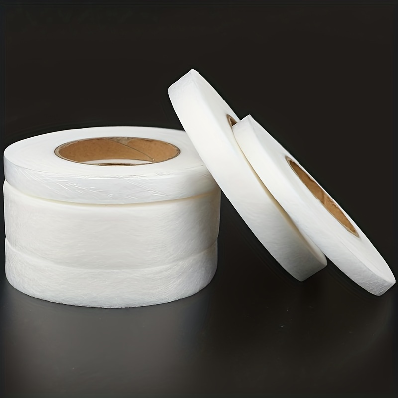 1 Roll Adhesive Hem Tape, Double Sided No Sew Hem Tape Iron On Fabric Tape  Hemming Tape For DIY Clothes Pants Jeans, White
