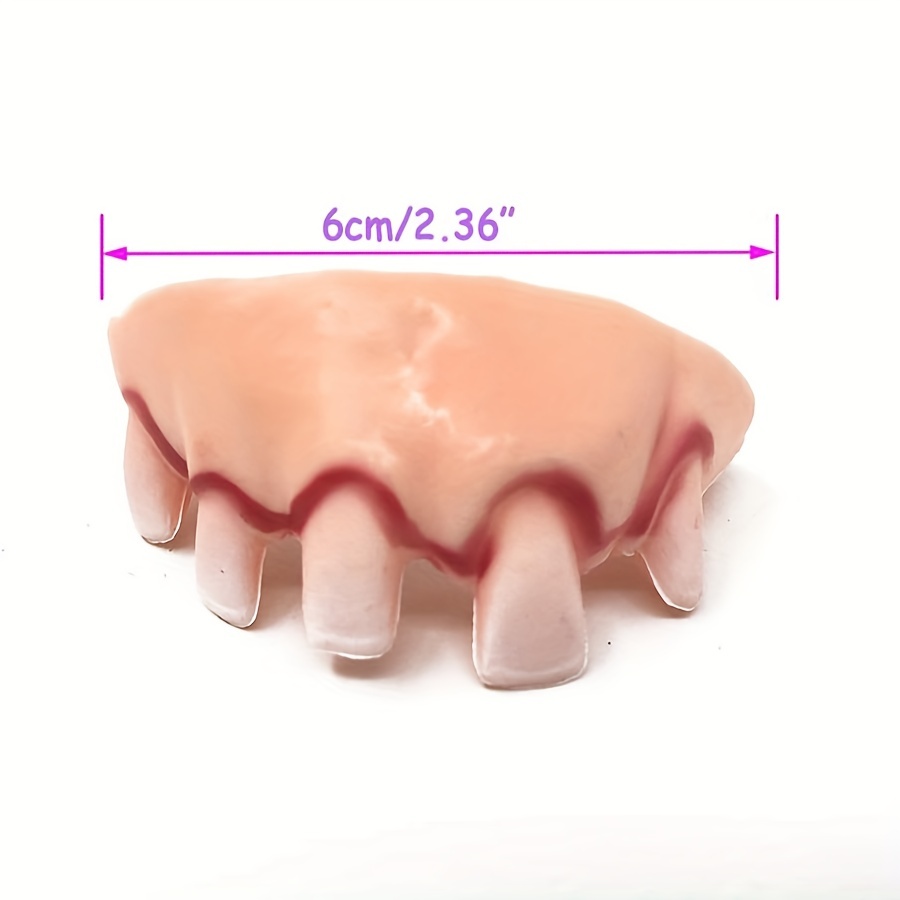 Dientes Colmillos Vampiro Falsos Halloween Tirantes - Temu