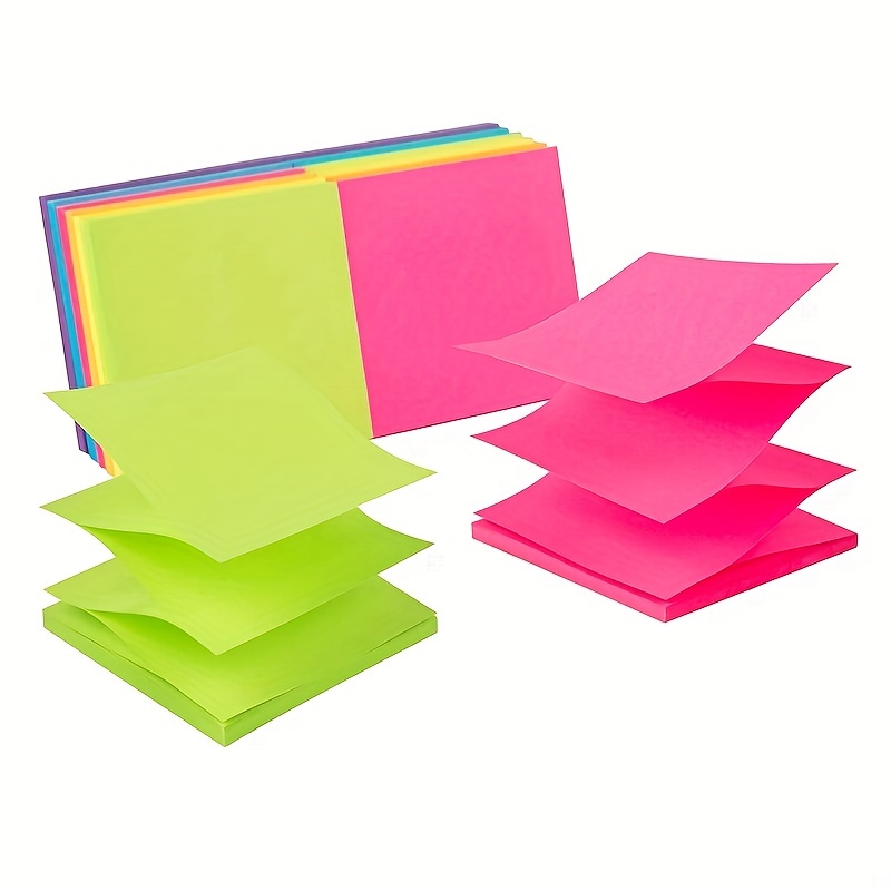 1.5inch * 1.5inch Mini Sticky Note Paper, Colored Small Square Sticky  Notes, Self-adhesive Index Stickers, Fluorescent Paper, N Times Stickers
