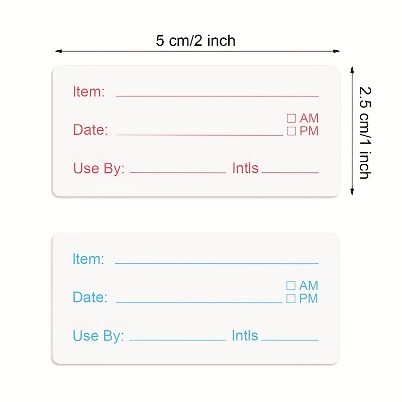 500pcs 25X50MM Date Roll Adhesive Label Stickers - Removable & Clean