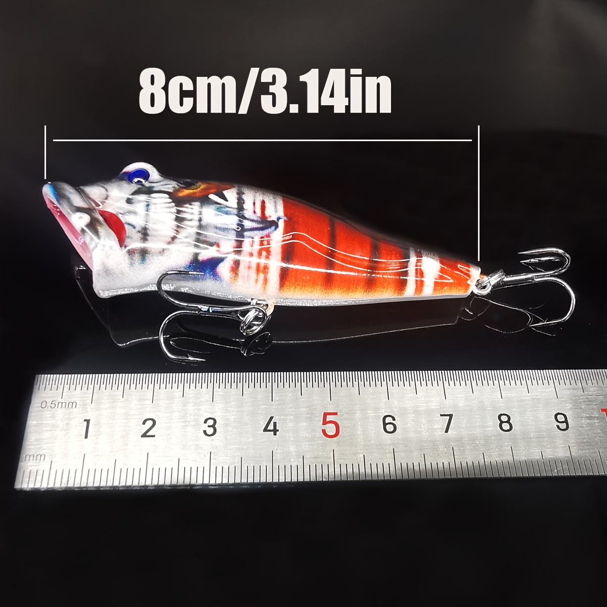 Fishing Lures: 3d Eyes Artificial Fish Bait Popper Lure Bass - Temu Canada
