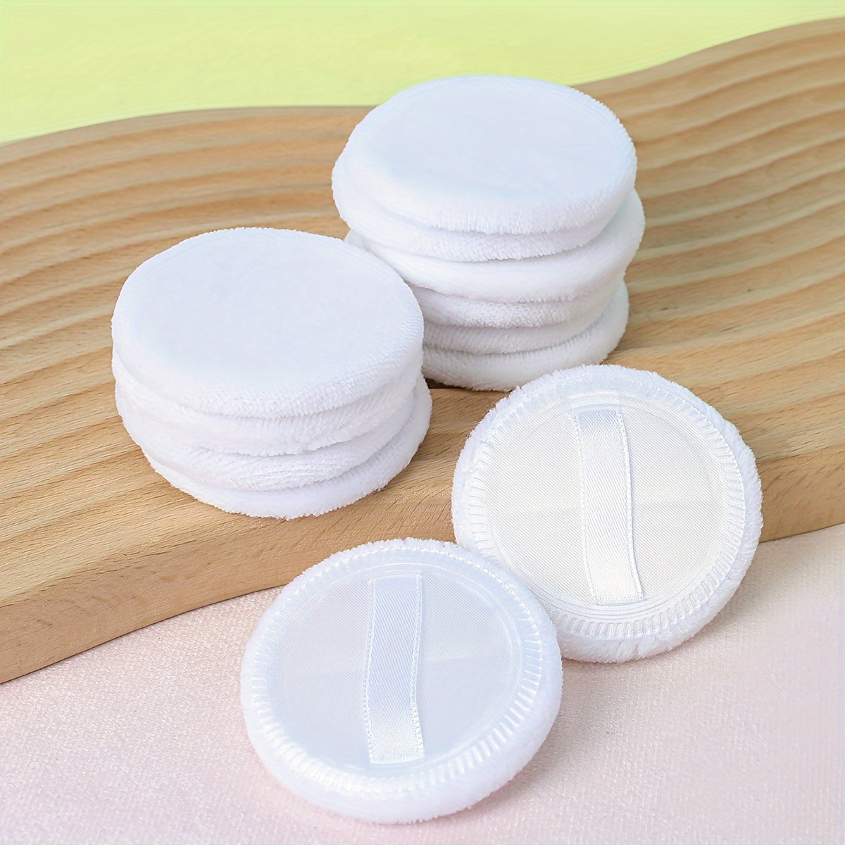 Powder Puff Round Cosmetic Powder Makeup Puffs Pads Makeup - Temu