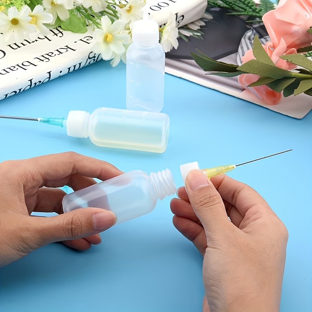 Pmmj Needle Tip Applicator Bottle Set Squeezable Bottles - Temu