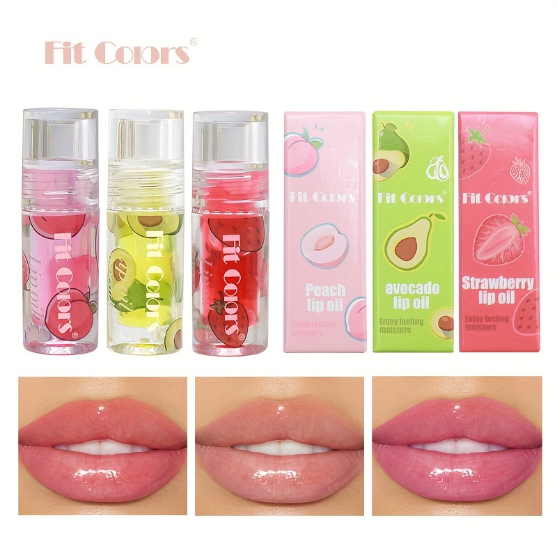 Strawberry Flavored Watery Crystal Clear Jelly Lip Oil Lip Gloss Fruity  Flavor Moisturizing And Diluting Lip Lines Jelly Lipstick Pouty Lip Lip  Gloss