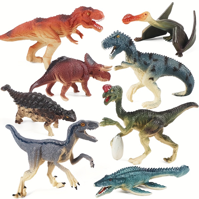 Figurine dinosaure en plastique souple Animal world : King Jouet