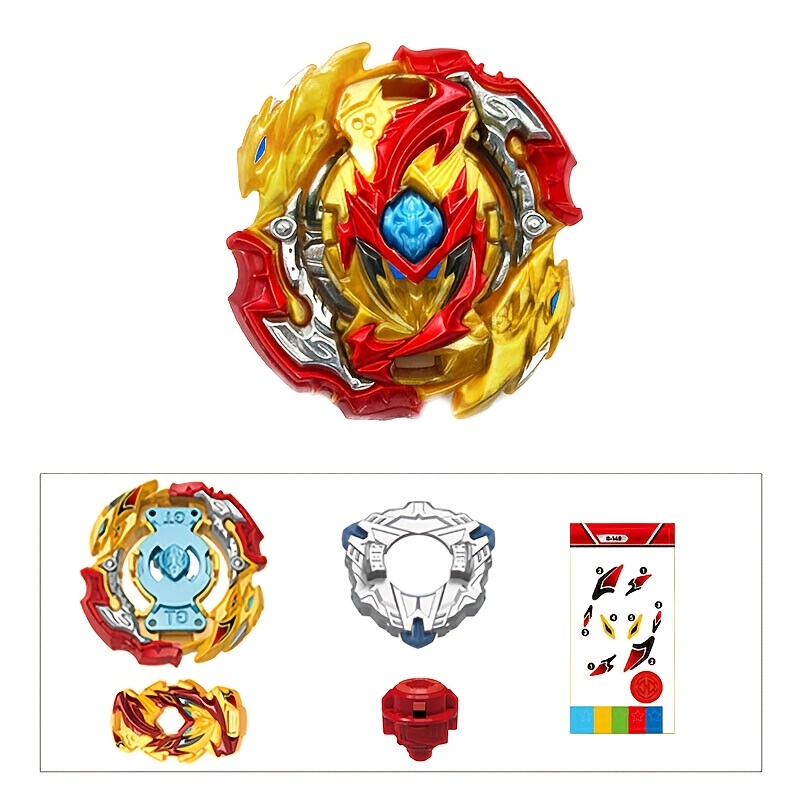 Beyblade Burst Starter Set Toy Bay Blade Spinning Top Kids Launcher Grip  Gifts 