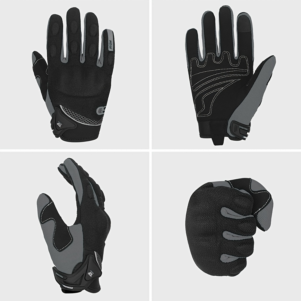  Guantes de moto para invierno, cálidos, aptos para pantallas  táctiles, impermeables, resistentes al viento, tela protectora, M-XXG. :  Automotriz